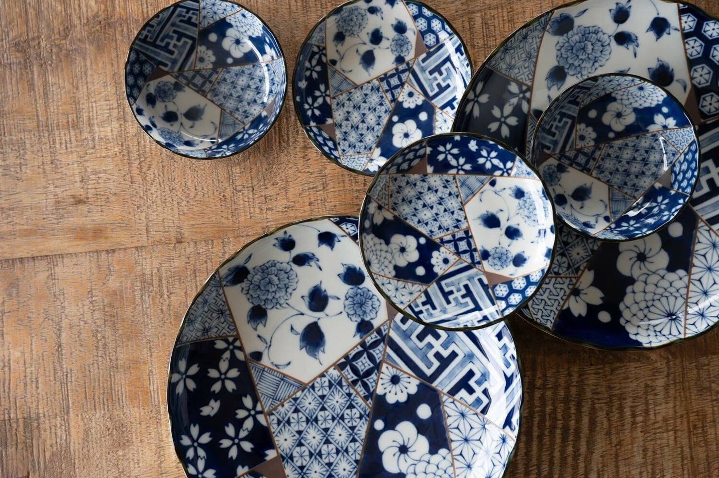 Yuzen plates CURRY PLATES MINO CERAMIC PLATES YUZEN