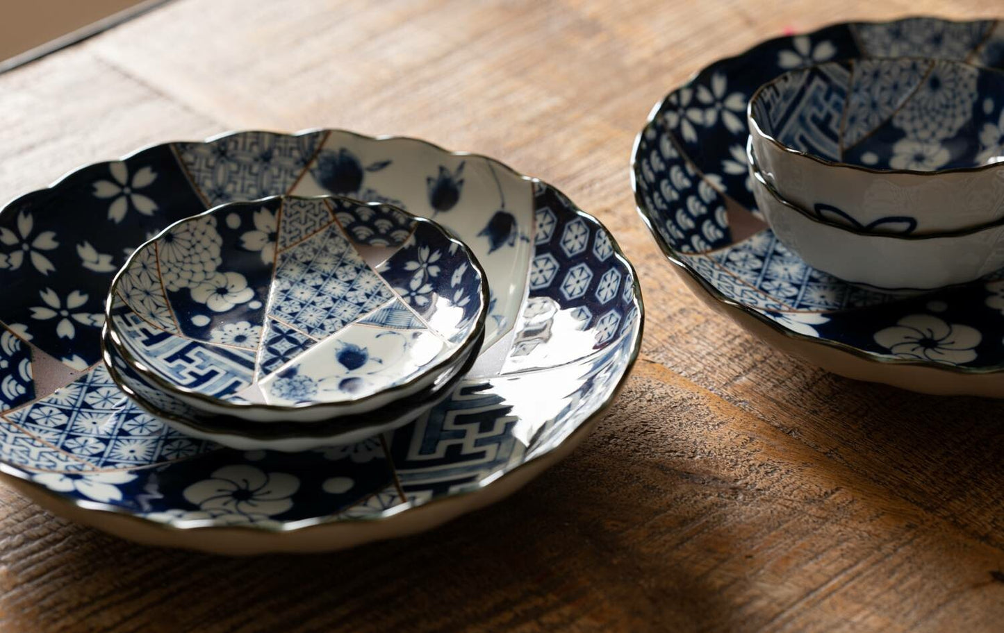 Yuzen plates CURRY PLATES MINO CERAMIC PLATES YUZEN