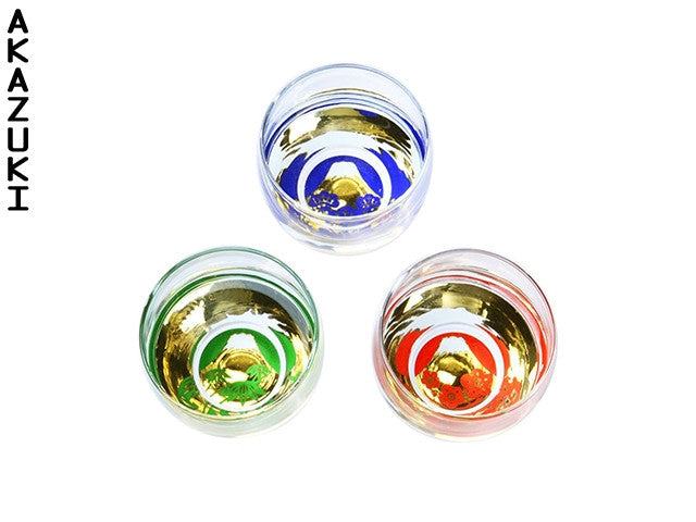 Sake glasses Irofuji (set of 3) DRINKWARE GLASSES SAKE CUPS
