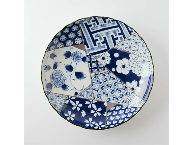 Yuzen plates CURRY PLATES MINO CERAMIC PLATES YUZEN