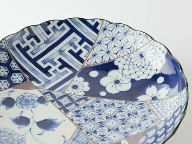 Yuzen plates CURRY PLATES MINO CERAMIC PLATES YUZEN