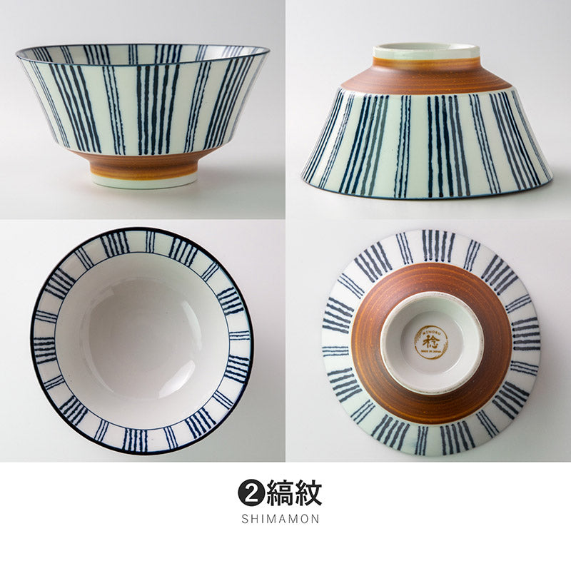 Shimamon Ramen bowls BOWLS MINO CERAMIC RAMEN BOWLS