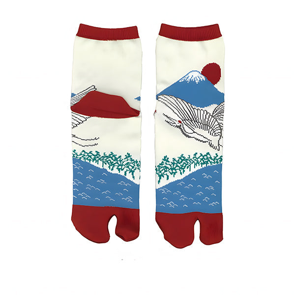 Fujisan socks EUR 36~38 JP 22~24cm MADE IN JAPAN TABI UK 3~5 US Men 4~6 US Women 4~6