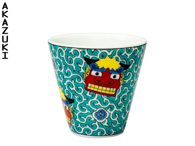 Shishimai cup KUTANI PORCELAIN SAKE CUPS