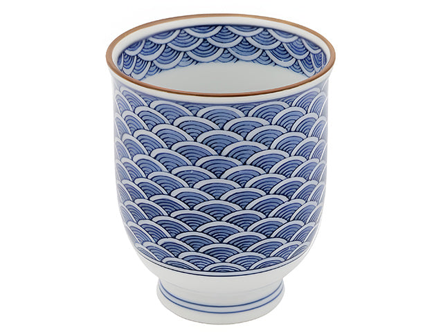 Seigaiha cups COFFEE CUPS HASAMI PORCELAIN SEIGAIHA TEA CUPS