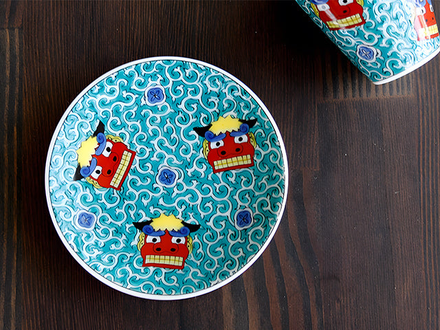 Shishimai cup KUTANI PORCELAIN SAKE CUPS