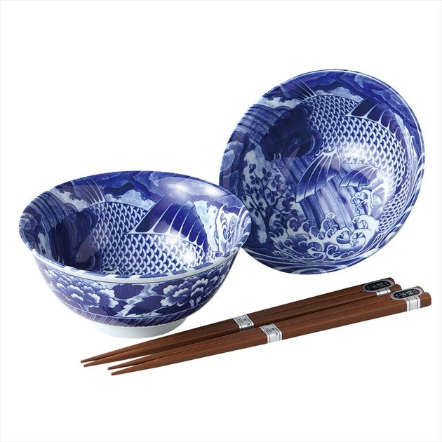 Koi rice bowls BOWLS GIFT SETS MINO CERAMIC NEW RICE BOWLS SOUP BOWLS