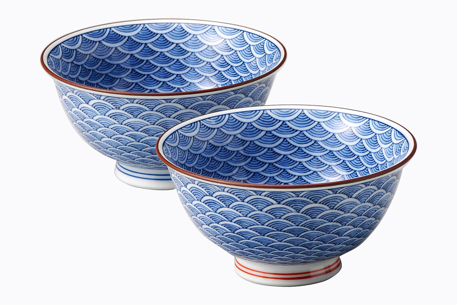 Seigaiha bowls BOWLS HASAMI PORCELAIN RICE BOWLS SEIGAIHA SOUP BOWLS