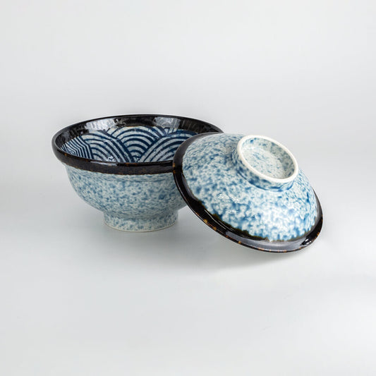 Kingai bowls with lids BOWLS BOWLS WITH LIDS DONBURI BOWLS RICE BOWLS SEIGAIHA SOUP BOWLS