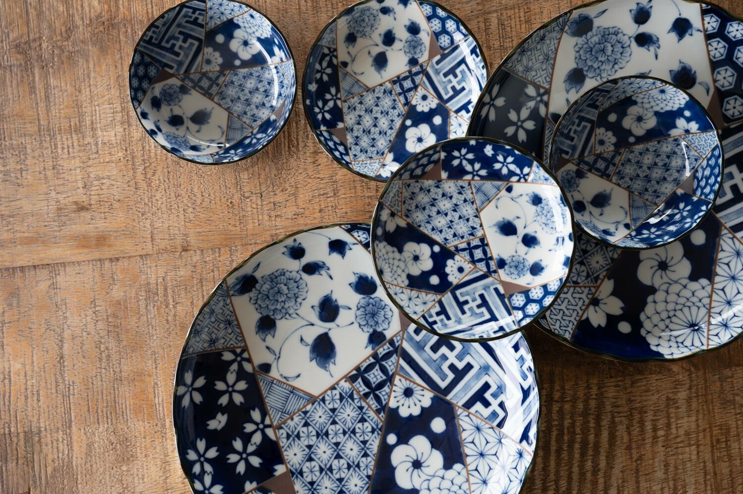 Yuzen plates CURRY PLATES MINO CERAMIC PLATES YUZEN
