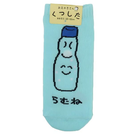 Ramune socks ANKLE EKAKI EUR 37~39 JP 23~25cm SOCKS UK 4~6 US Men 5~7 US Women 6~8