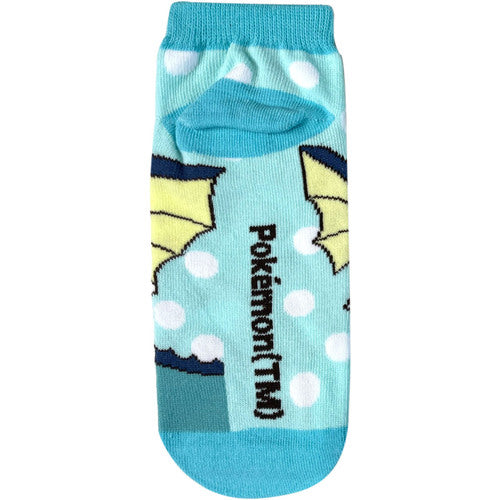 Vaporeon socks ANKLE EUR 37~39 JP 23~25cm POKEMON SOCKS UK 4~6 US Men 5~7 US Women 6~8