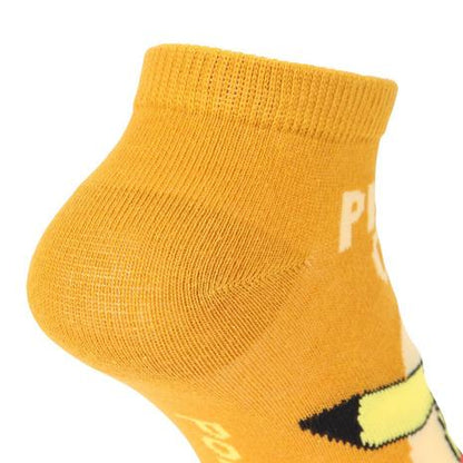 Pikachu socks 025 ANKLE EUR 37~39 JP 23~25cm POKEMON SOCKS UK 4~6 US Men 5~7 US Women 6~8