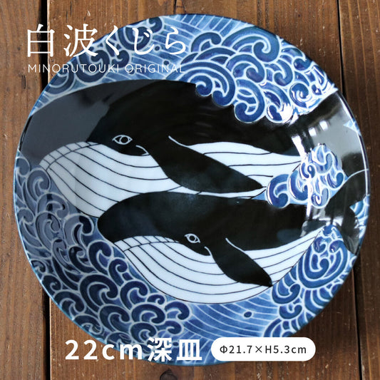 Kujira dinner plates CURRY PLATES GIFT SETS KUJIRA MINO CERAMIC PLATES