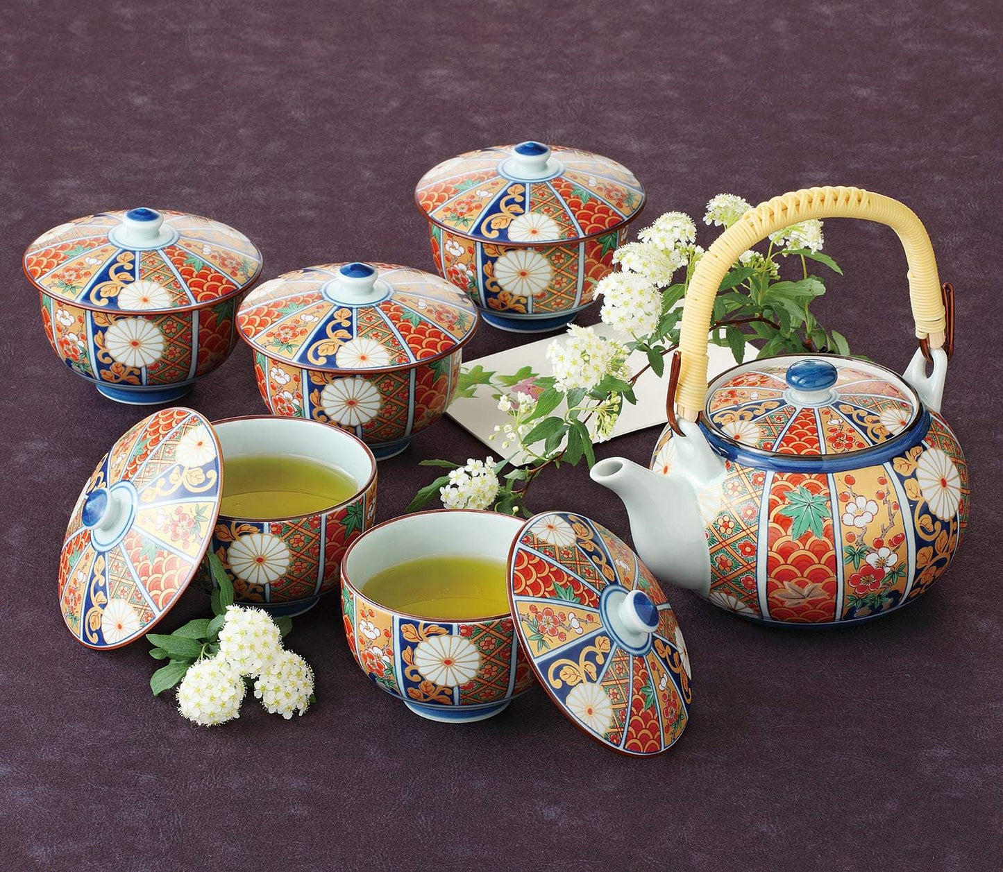 Kinsai tea set GIFT SETS HASAMI PORCELAIN TEA SETS