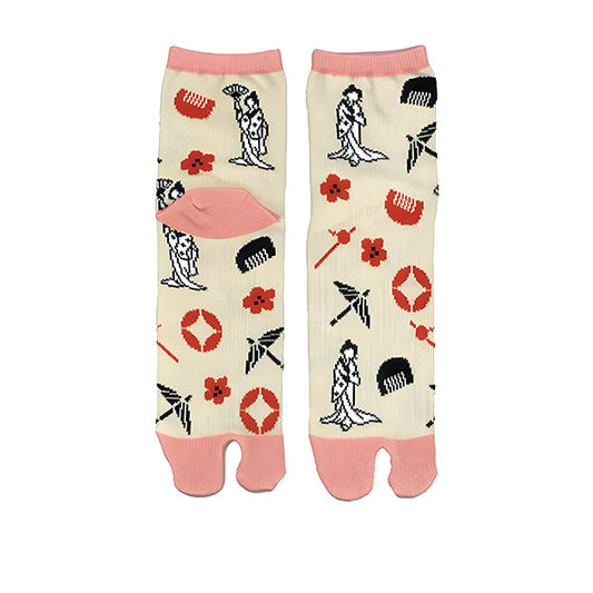 Maiko socks EUR 36~38 JP 22~24cm MADE IN JAPAN SOCKS TABI UK 3~5 US Men 4~6 US Women 4~6