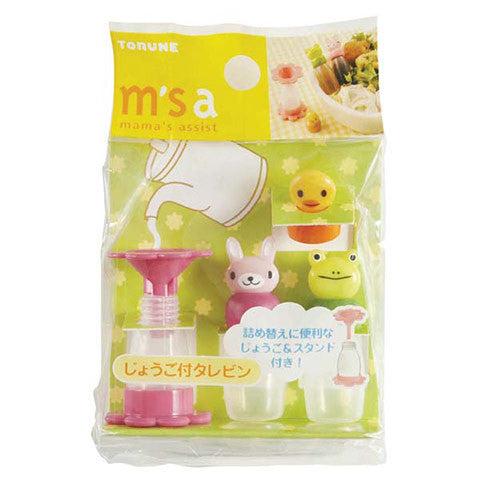 Tarebin Animal with Funnel BENTO ACCESSORIES SAUCE CONTAINERS