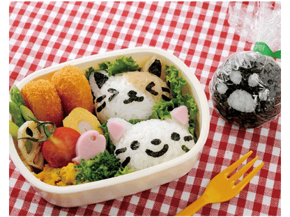 Neko onigiri set BENTO ACCESSORIES FOOD CUTTERS KIT ONIGIRIS RICE MOLDS