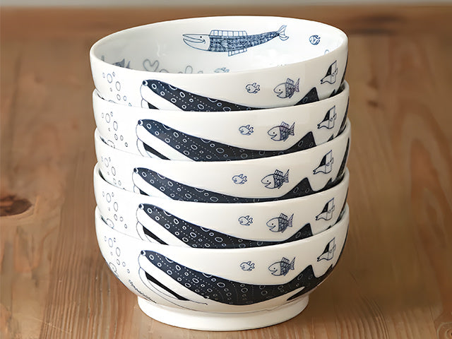 Jinbeizame Bowls BOWLS COCO MARINE GIFT SETS HASAMI PORCELAIN