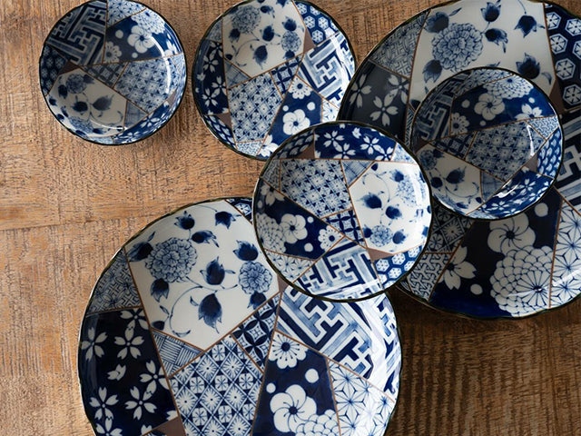 Yuzen plates CURRY PLATES MINO CERAMIC PLATES YUZEN