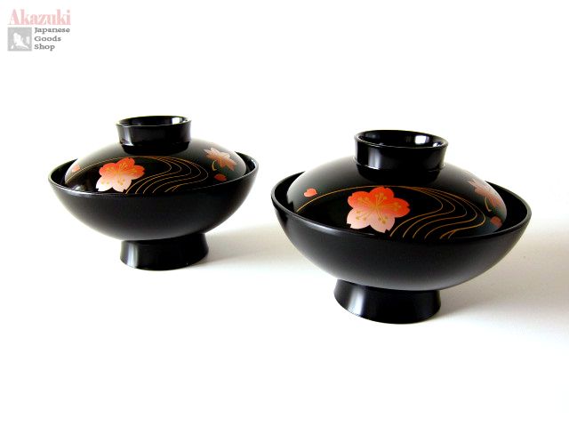 Sakura bowls with lids BOWLS BOWLS WITH LIDS PLASTIC BOWLS RICE BOWLS SOUP BOWLS