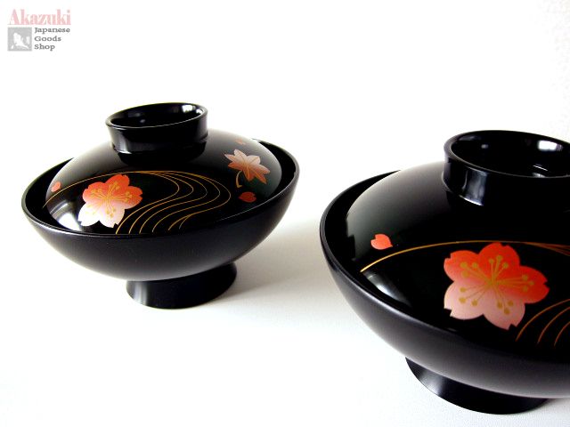 Sakura bowls with lids BOWLS BOWLS WITH LIDS PLASTIC BOWLS RICE BOWLS SOUP BOWLS