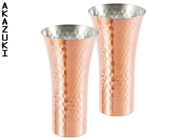 Copper sake Tumblers (set of 2) DRINKWARE SAKE CUPS