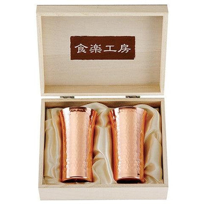 Copper sake Tumblers (set of 2) DRINKWARE SAKE CUPS