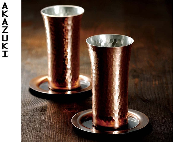 Copper sake Tumblers (set of 2) DRINKWARE SAKE CUPS