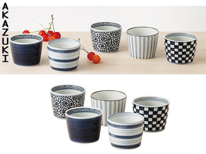 Kawari soba choko gift sets GIFT SETS HASAMI PORCELAIN SOBA CHOKO TEA CUPS