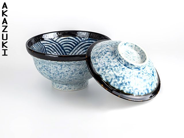 Kingai bowls with lids BOWLS BOWLS WITH LIDS DONBURI BOWLS RICE BOWLS SEIGAIHA SOUP BOWLS