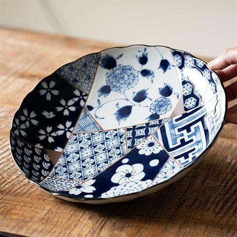 Yuzen plates CURRY PLATES MINO CERAMIC PLATES YUZEN