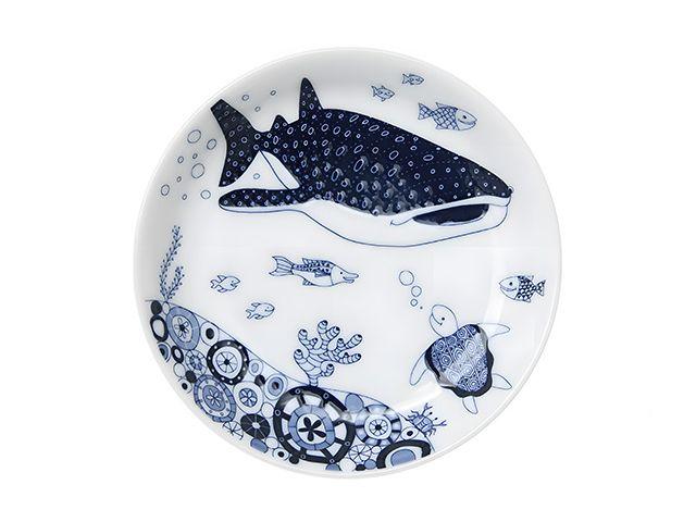 Jinbeizame small plates COCO MARINE GIFT SETS HASAMI PORCELAIN PLATES SMALL PLATES