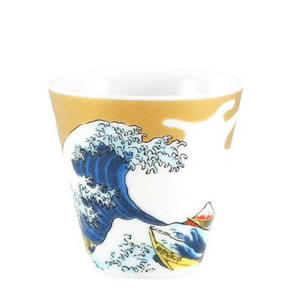 Hokusai cup DRINKWARE KUTANI PORCELAIN SAKE CUPS