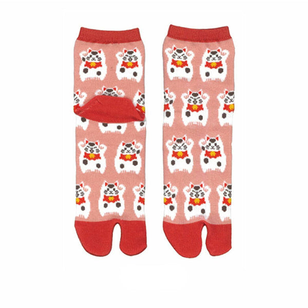 Manekineko socks EUR 36~38 JP 22~24cm MADE IN JAPAN SOCKS TABI UK 3~5 US Men 4~6 US Women 4~6