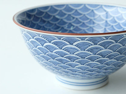 Seigaiha bowls BOWLS HASAMI PORCELAIN RICE BOWLS SEIGAIHA SOUP BOWLS