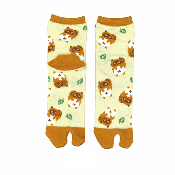 Tanuki socks EUR 36~38 JP 22~24cm MADE IN JAPAN SOCKS TABI SOCKS UK 3~5 US Men 4~6 US Women 4~6