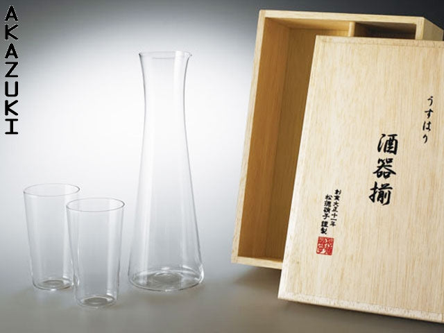 Carafe & glasses Usui DRINKWARE GLASSES SAKE SETS UTENSILS